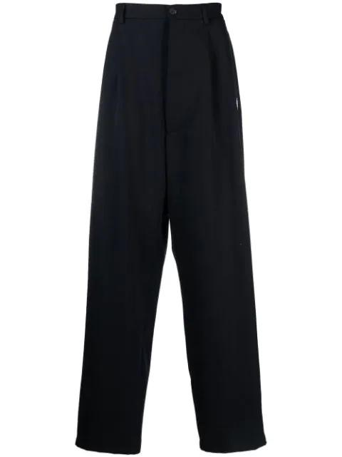 feather print wide-leg tailored trousers by COUNTY OF MILAN