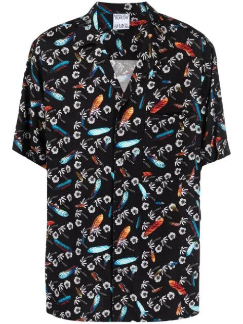 floral-print short-sleeve shirt by COUNTY OF MILAN