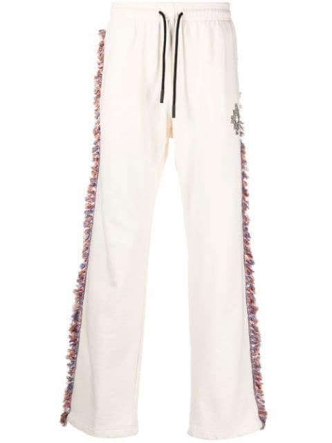 fringe-detailing jersey track-pant by COUNTY OF MILAN