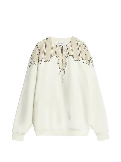 graphic crew-neck sweatshirt by COUNTY OF MILAN