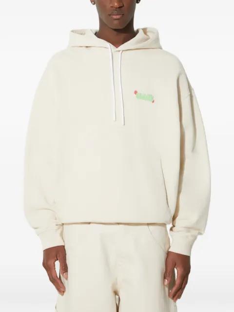 graphic hoodied sweater by COUNTY OF MILAN