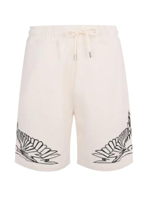 graphic-print drawstring shorts by COUNTY OF MILAN