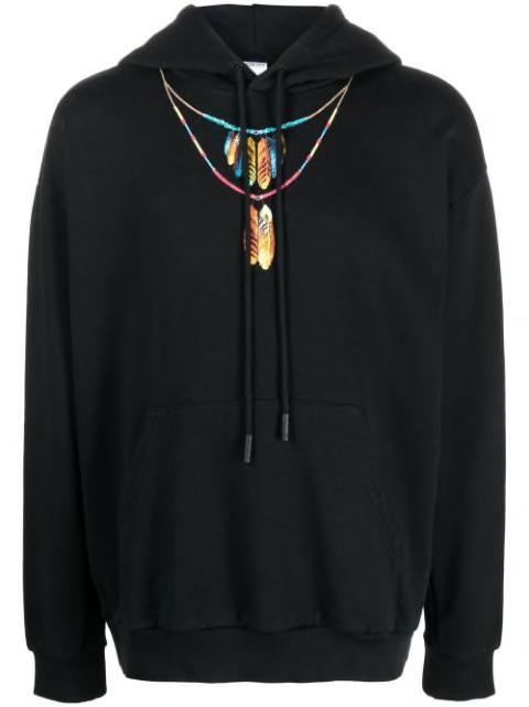 graphic-print pullover hoodie by COUNTY OF MILAN