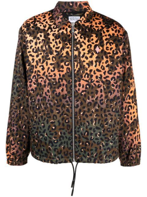 graphic-print zip-fastening jacket by COUNTY OF MILAN