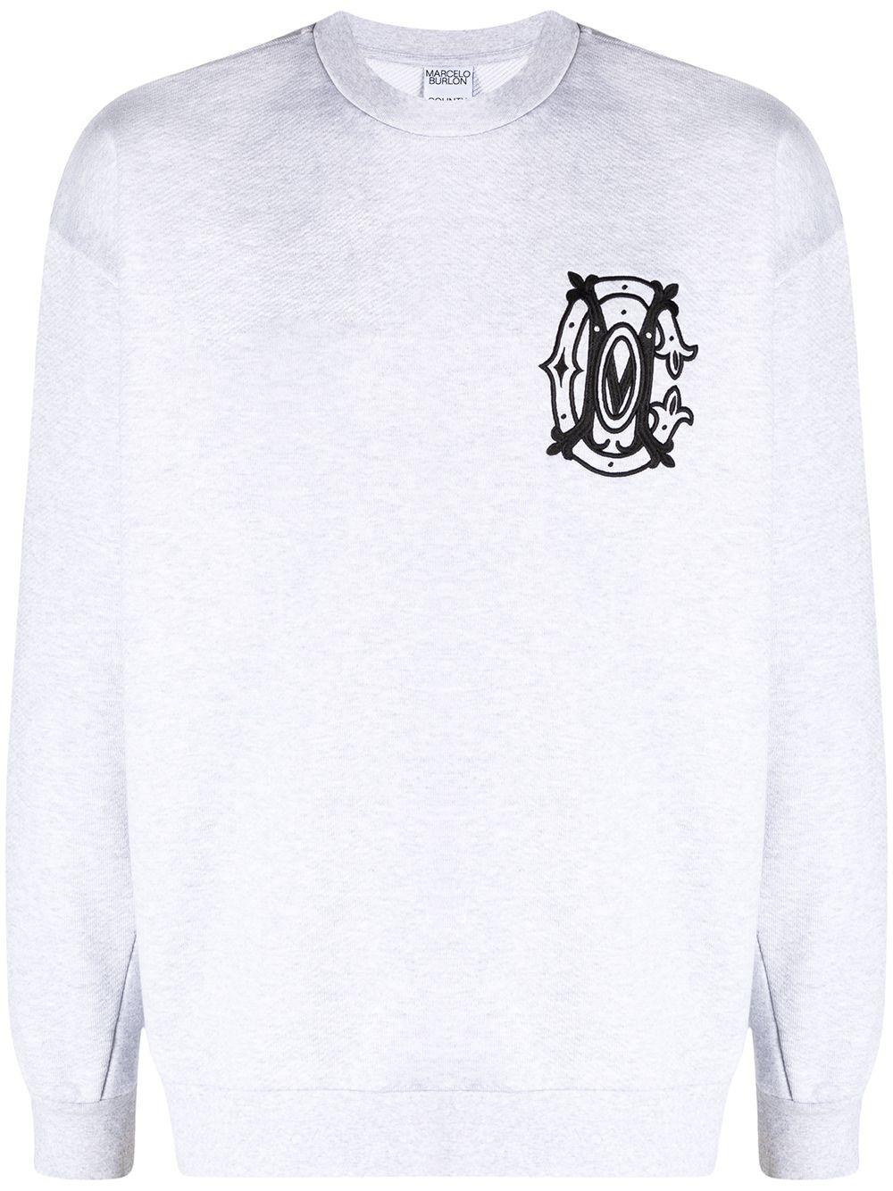 logo embroidery sweatshirt by COUNTY OF MILAN