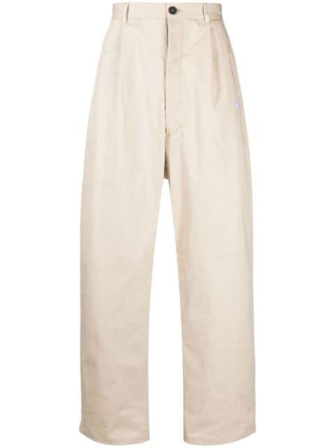logo-embroidery tailored trousers by COUNTY OF MILAN