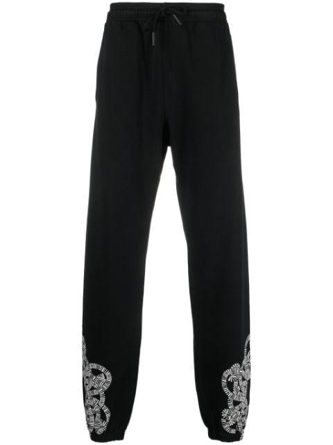 logo-print organic-cotton track pants by COUNTY OF MILAN