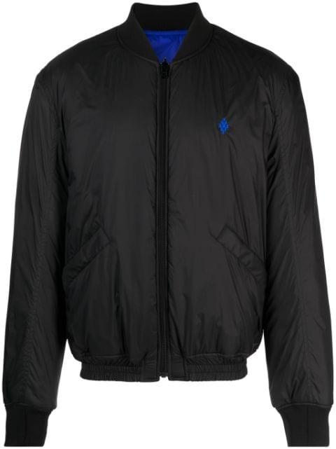 logo-print reversible bomber jacket by COUNTY OF MILAN
