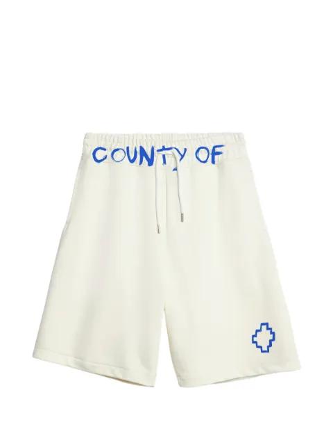 logo-print shorts by COUNTY OF MILAN