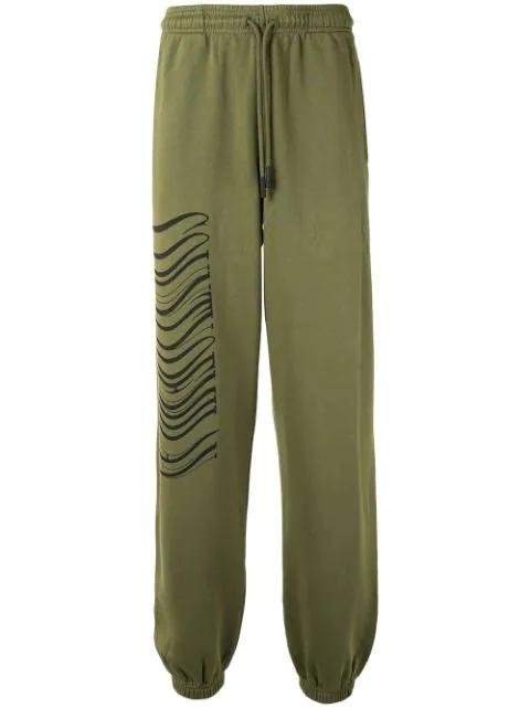 logo print track pants by COUNTY OF MILAN