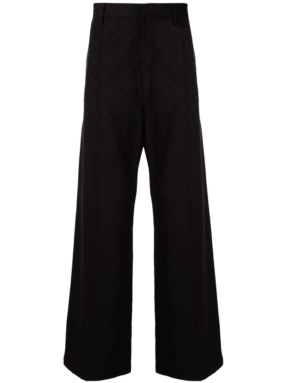 logo-woven tailored trousers by COUNTY OF MILAN