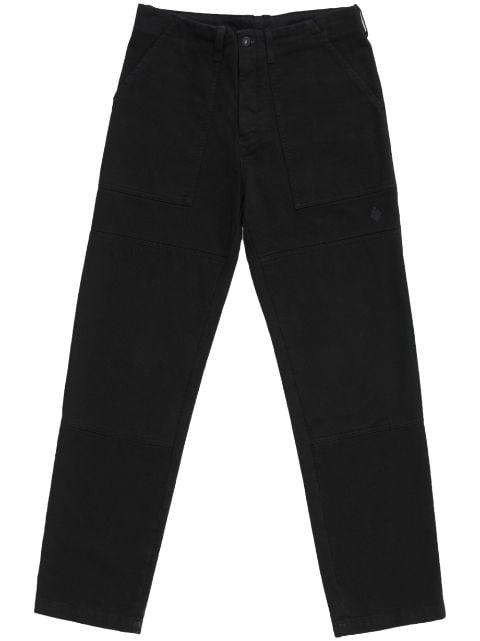 patchwork straight-legged trousers by COUNTY OF MILAN