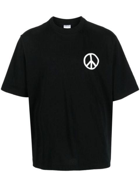 peace-logo short-sleeve T-shirt by COUNTY OF MILAN