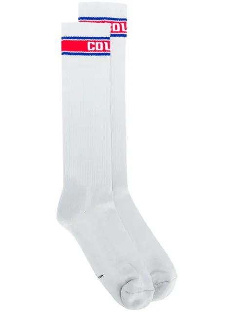 ribbed knit socks by COUNTY OF MILAN