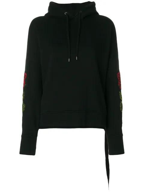 sequin embroidered hoodie by COUNTY OF MILAN