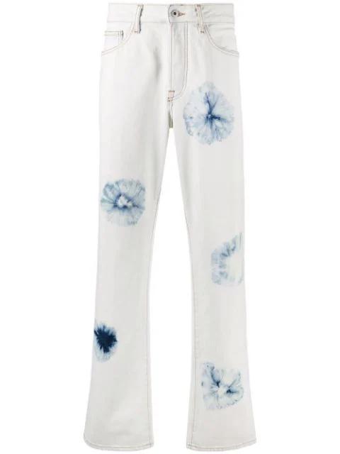 tie-dye straight-leg jeans by COUNTY OF MILAN