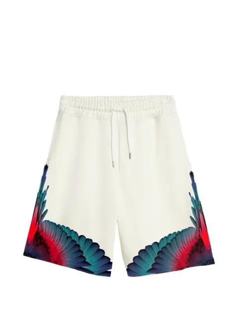 wings-graphic track shorts by COUNTY OF MILAN