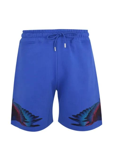 wings-print drawstring shorts by COUNTY OF MILAN