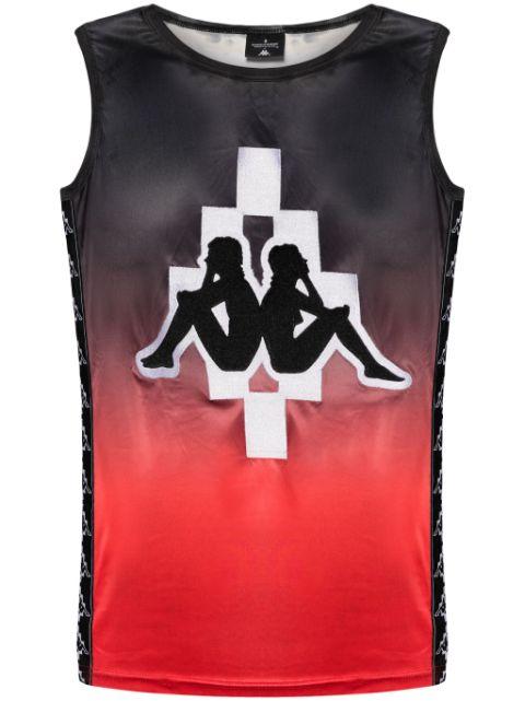 x KAPPA logo-print gradient vest top by COUNTY OF MILAN
