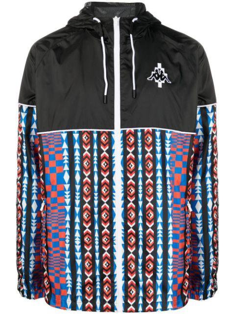 x Kappa geometric-print track jacket by COUNTY OF MILAN