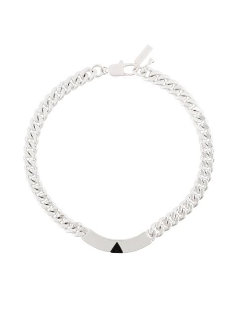 Pyramid Tag collar necklace by COUP DE COEUR