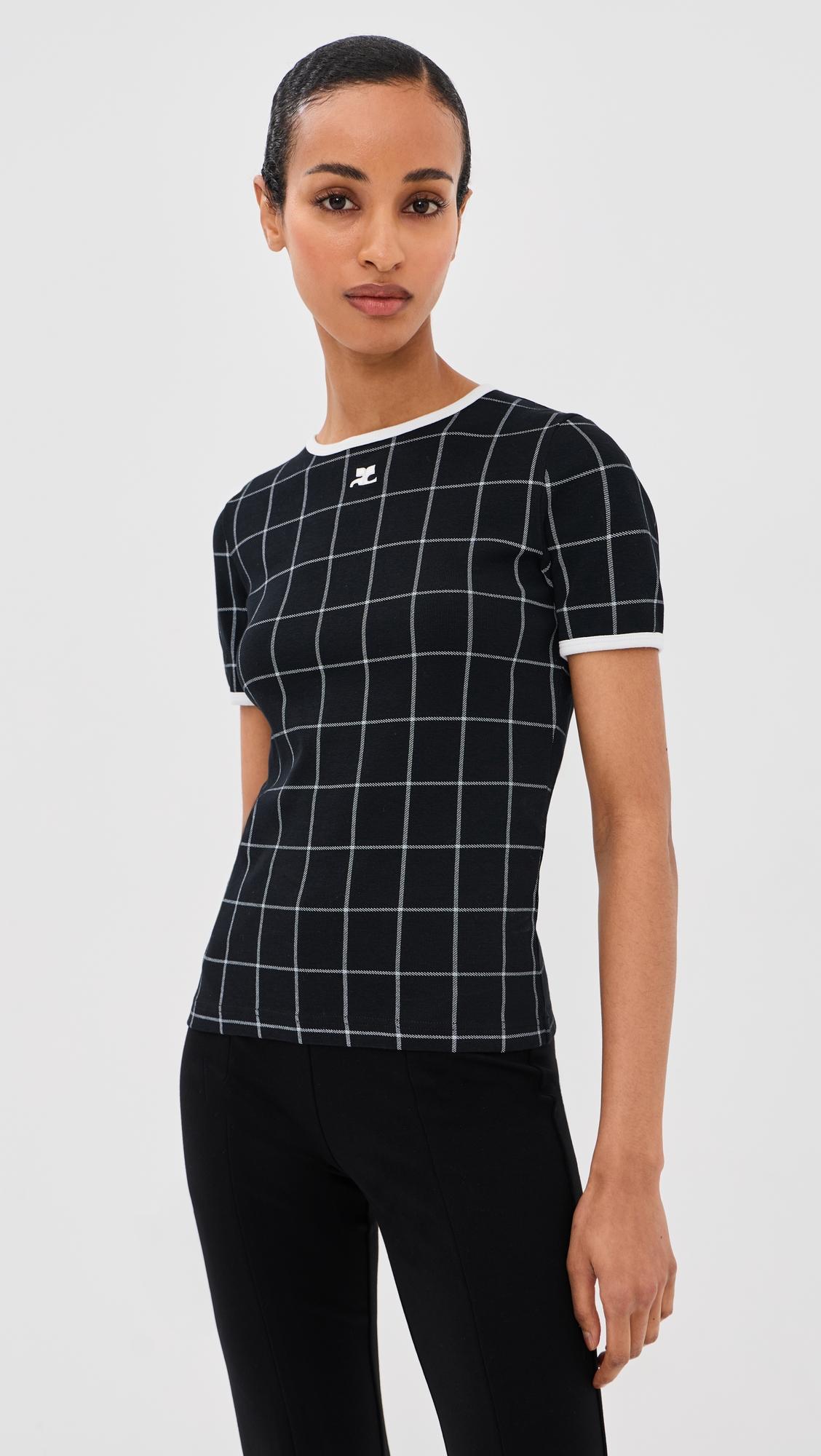 Signature Contrast T-Shirt by COURRÈGES