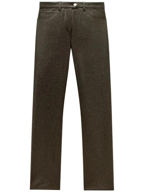 5-pocket vinyl straight trousers by COURREGES