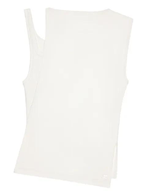 90's ribbed-knit embroidered top by COURREGES