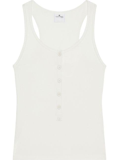 90's ribbed tank top by COURREGES
