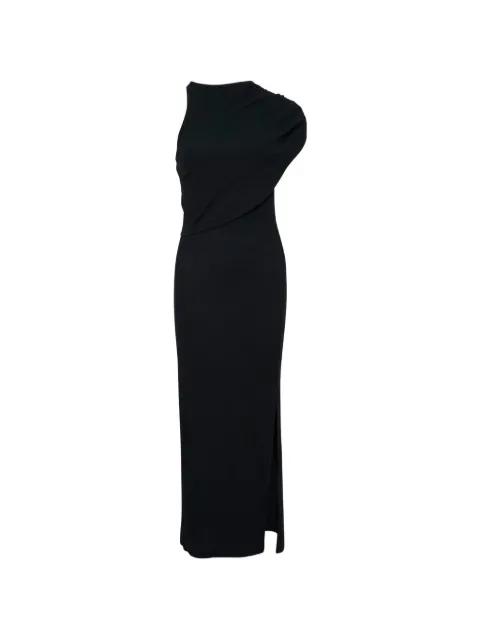 90's ribbed twist-detail maxi dress by COURREGES