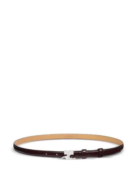AC-buckle leather belt by COURREGES