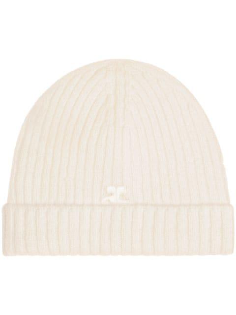 AC logo wool beanie by COURREGES