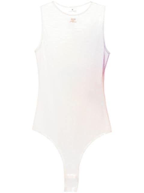 Aura tulle bodysuit by COURREGES