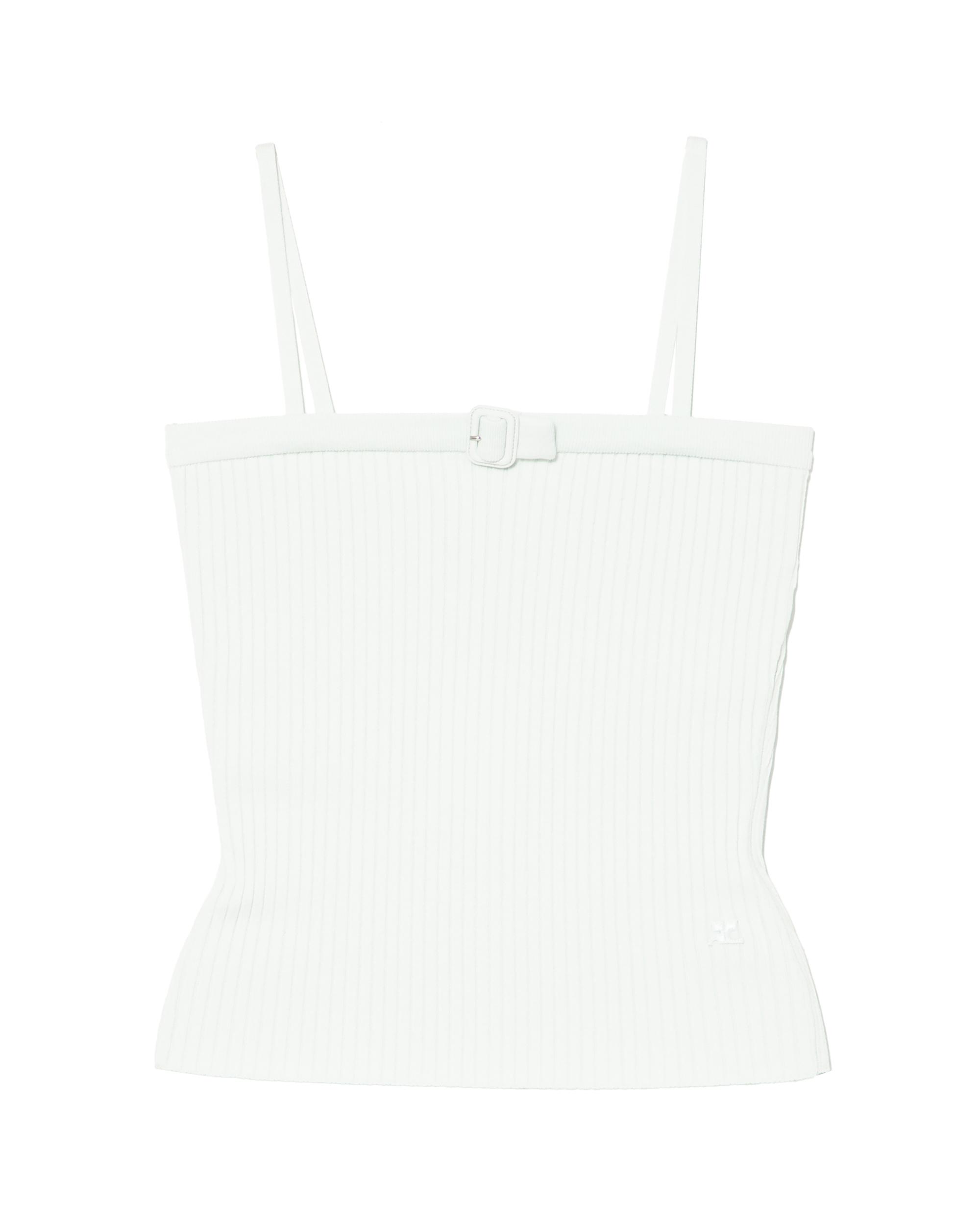 Belted cami top by COURREGES