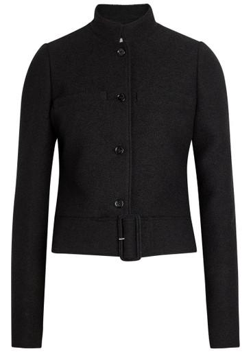 Belted tweed jacket by COURREGES