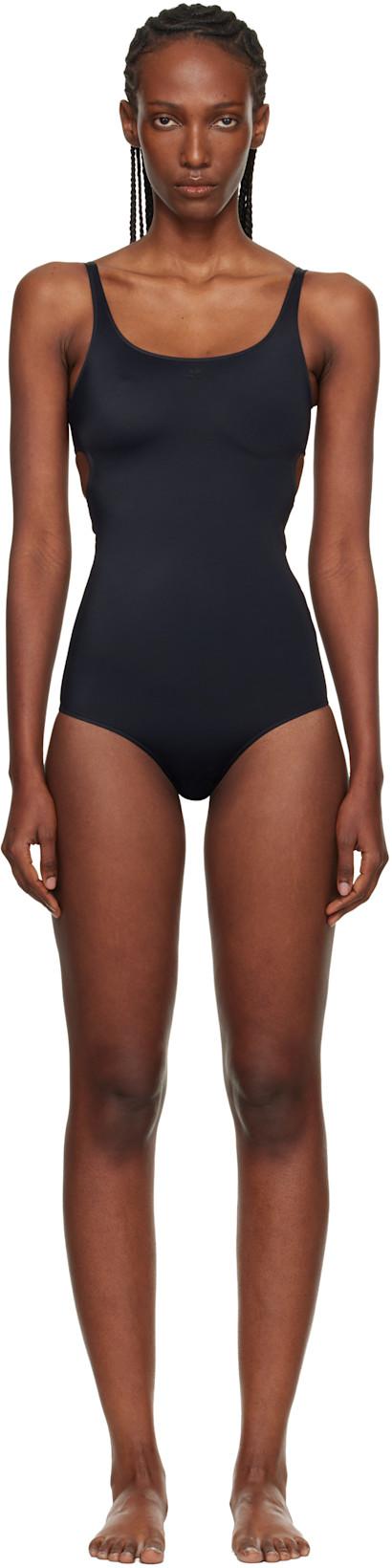 Black Cut-Out Swimsuit by COURREGES