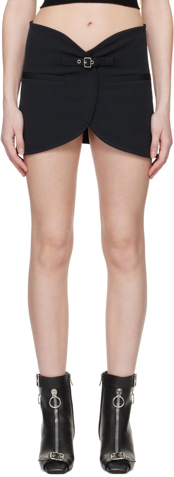 Black Ellipse Miniskirt by COURREGES