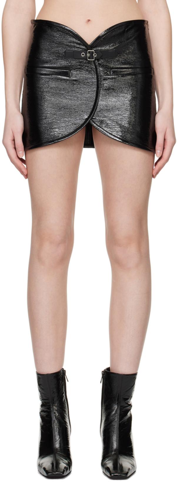 Black Ellipse Miniskirt by COURREGES