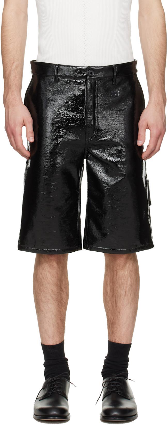 Black Hammer Vinyl Shorts by COURREGES