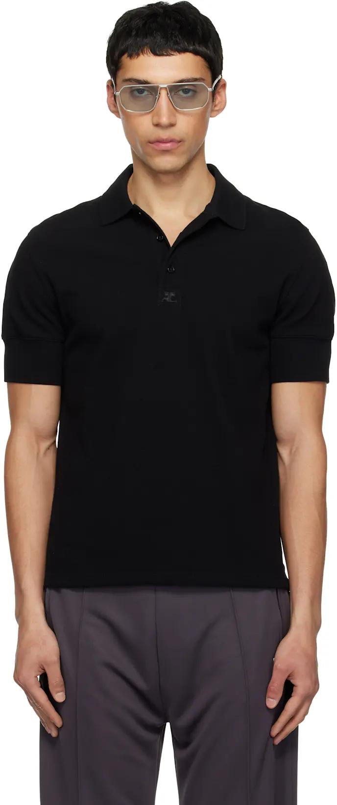 Black Signature Polo by COURREGES