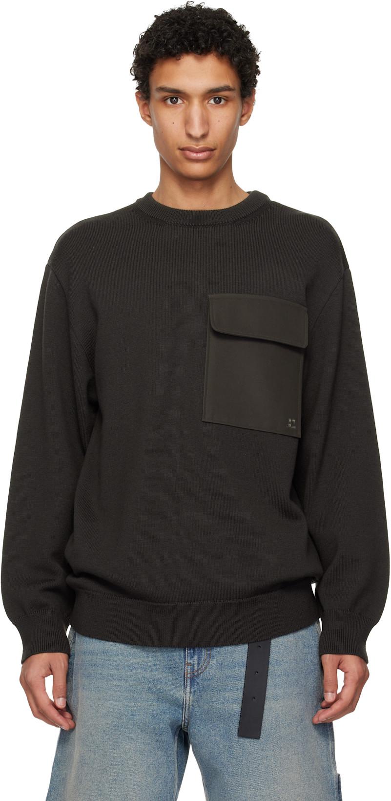 Brown Utility Wool Sweater by COURREGES