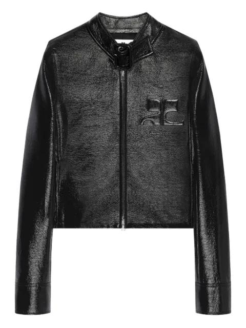 City logo-embossed jacket by COURREGES