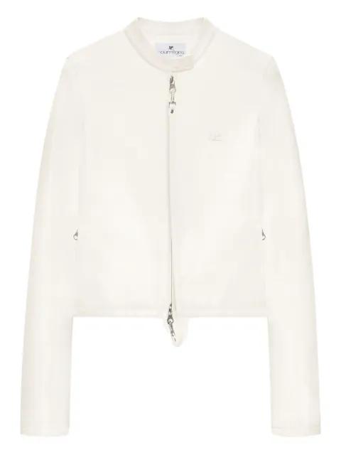 City zip-front cropped jacket by COURREGES
