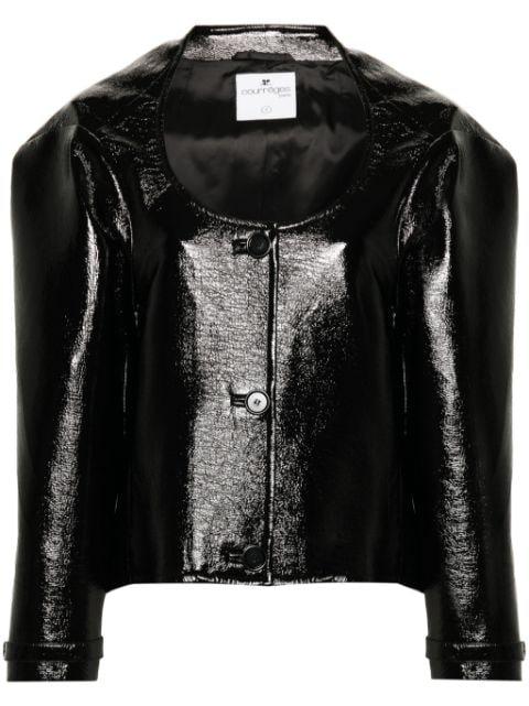 Cocoon vinyl jacket by COURREGES