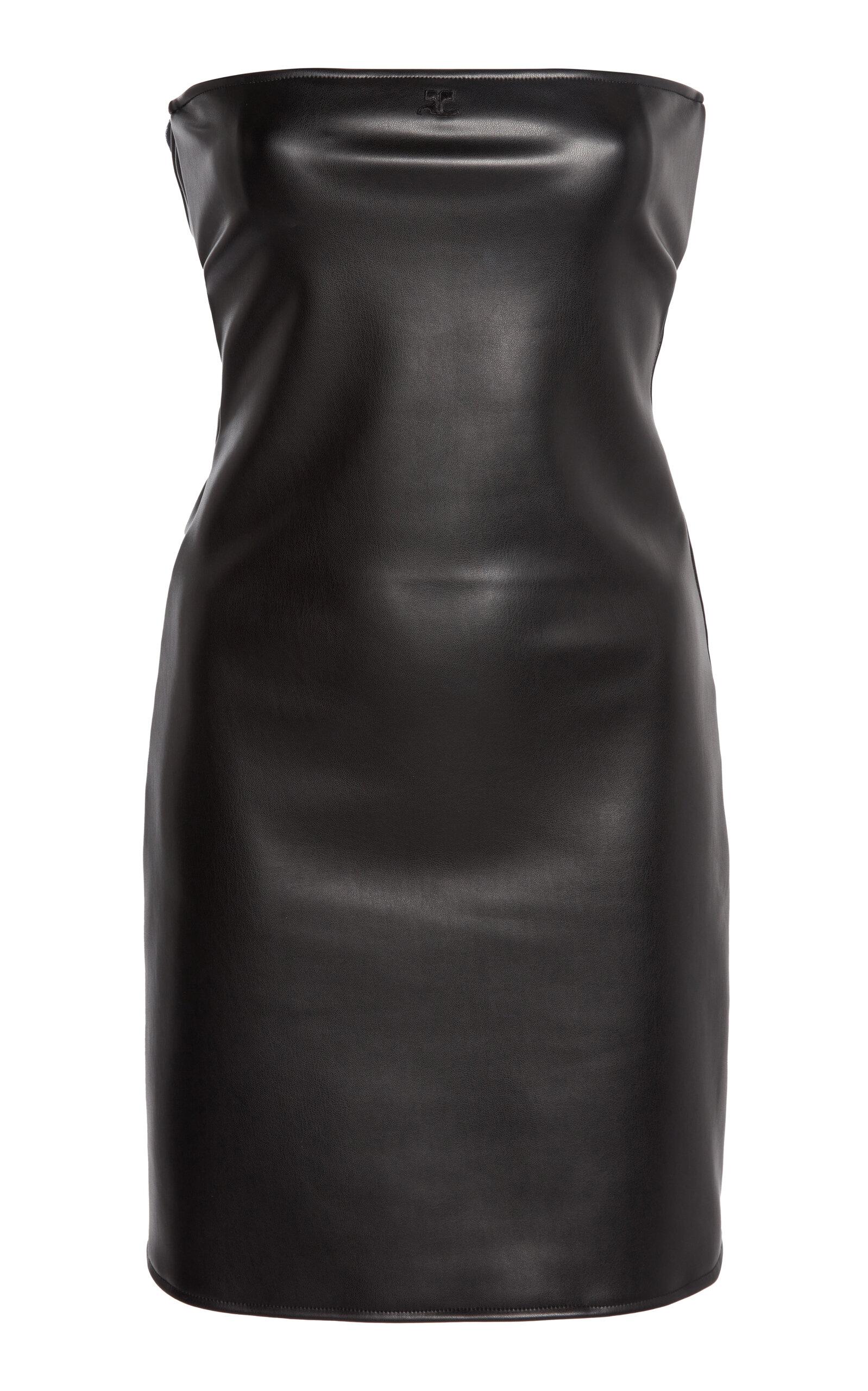 Courrèges Cut-Out Faux-Leather Lingerie Dress -oda Operandi by COURREGES