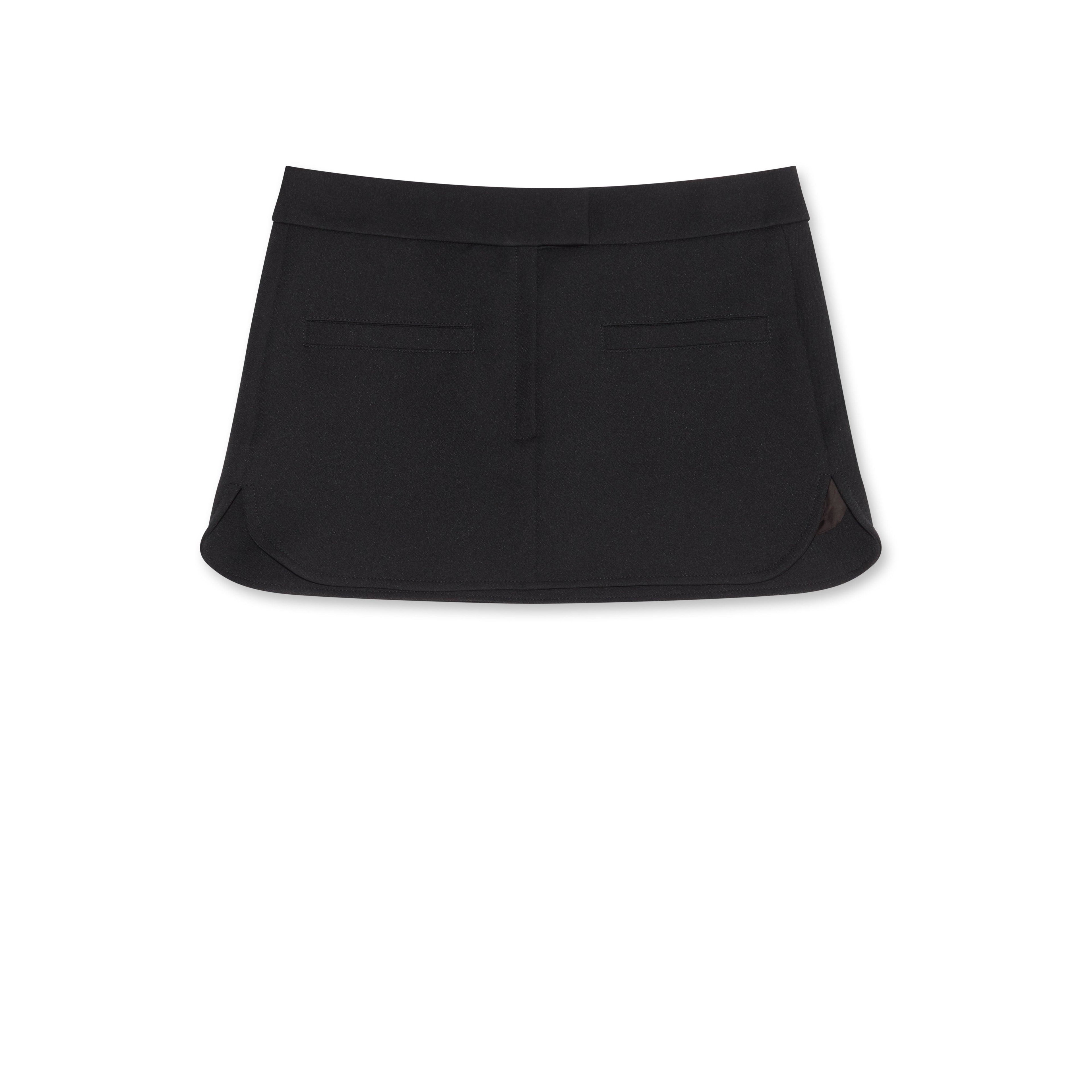 Courreges - Women’s Twill Heritage Pocket Mini Skirt - (Black) by COURREGES