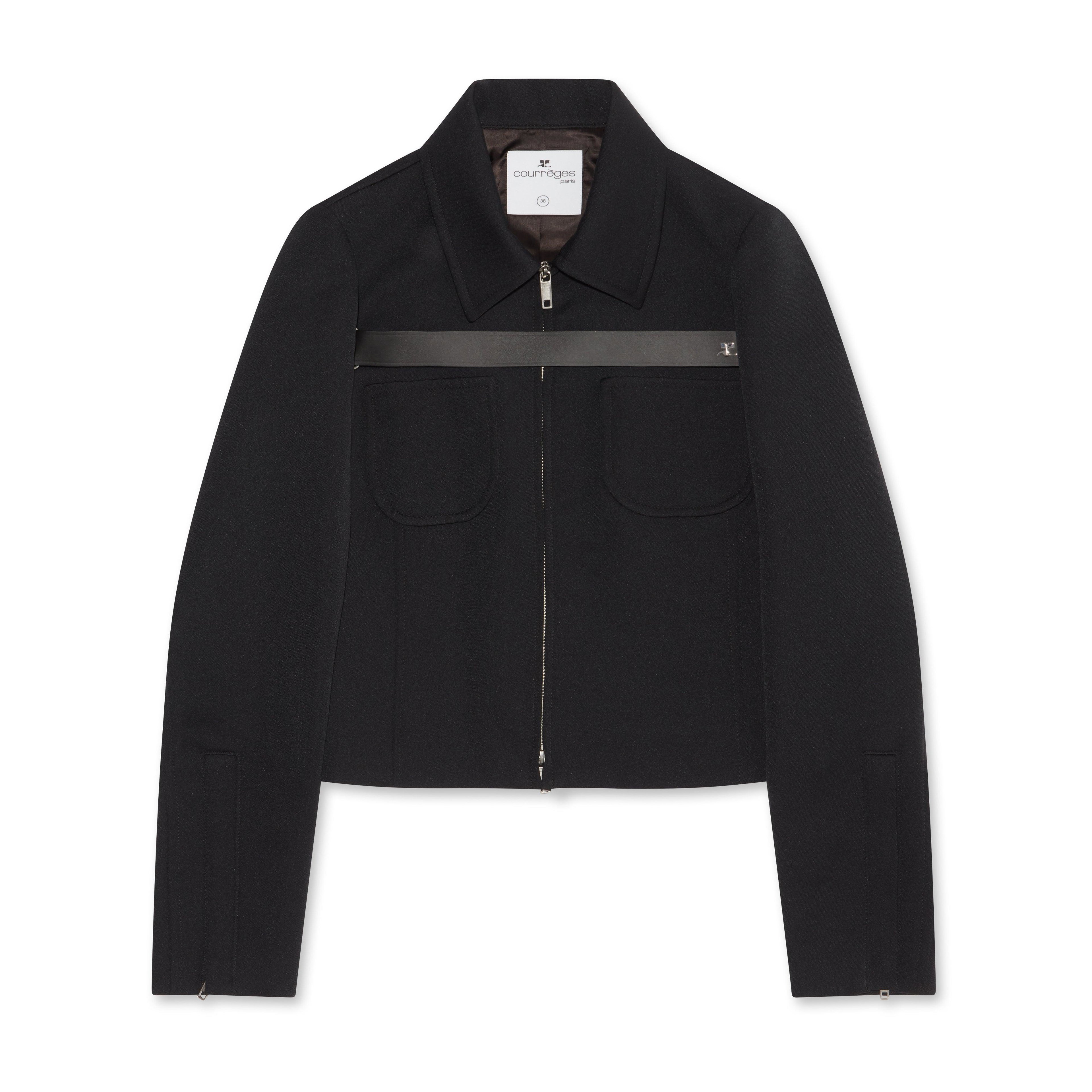Courreges - Women’s Twill Strap Jacket - (Black) by COURREGES
