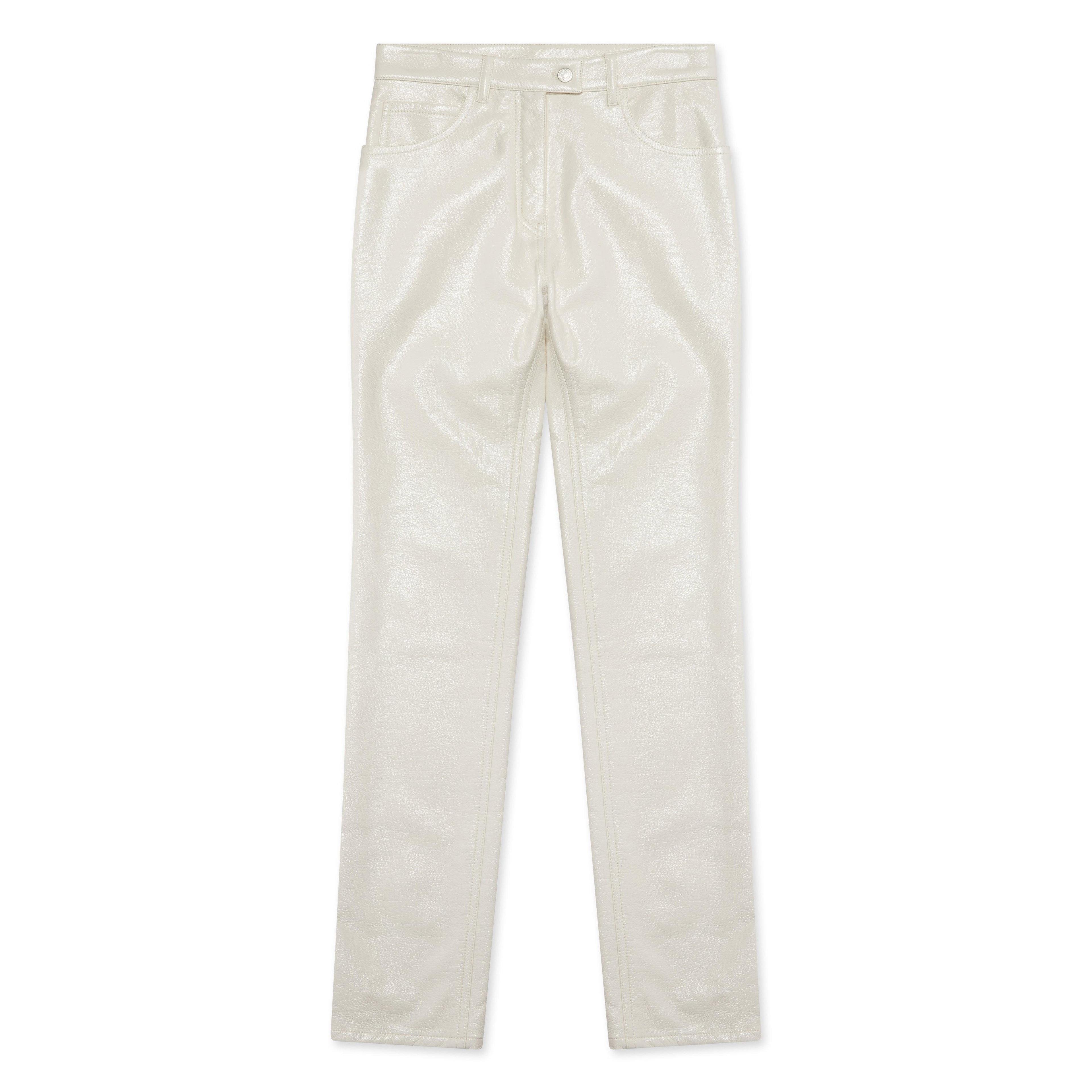 Courreges - Women’s Vinyl 5-Pocket Iconic Pants - (Off White) by COURREGES