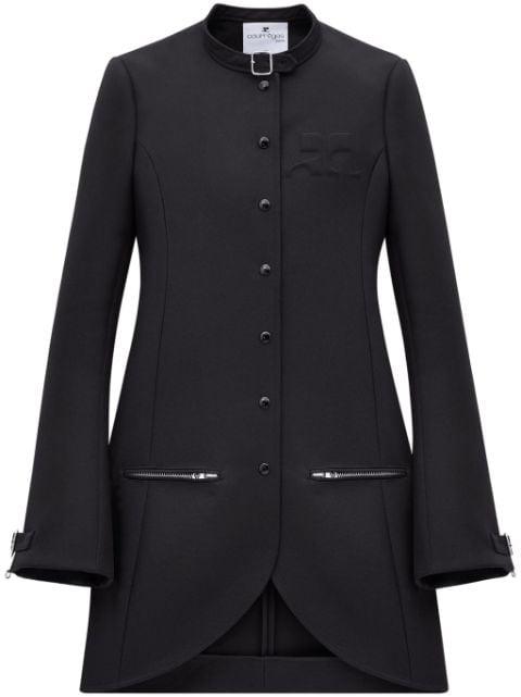 Ellipse single-breast coat by COURREGES