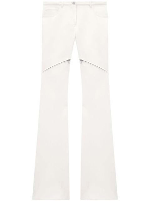 Ellipse zipped twill trousers by COURREGES